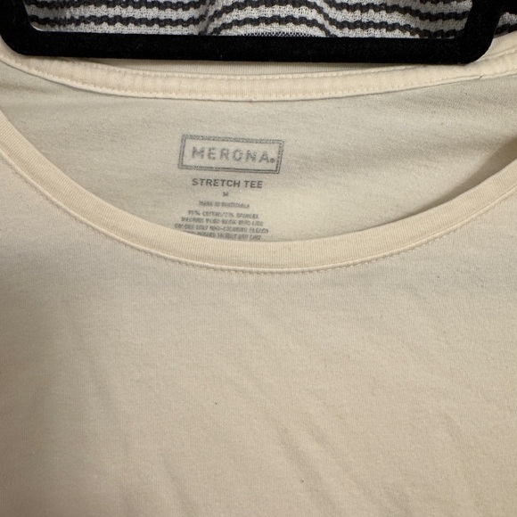 Merona Women's Ivory Long Sleeve Tee - Picture 2 of 3